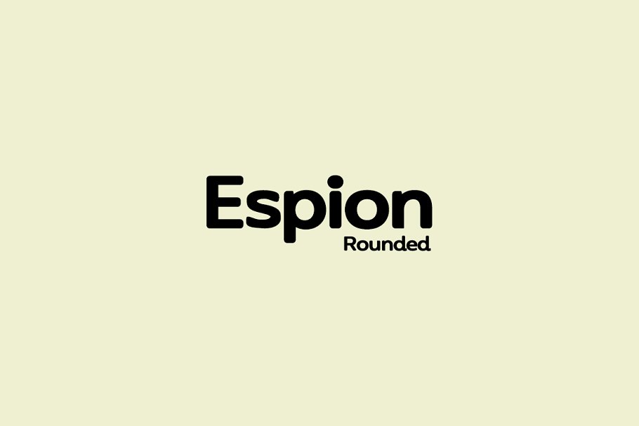 Espion Rounded Font